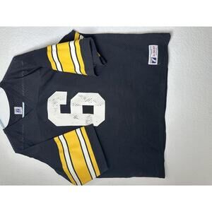 Vintage 1980s Men’s XL Pittsburgh Steelers #6 Jersey Home Black Logo 7